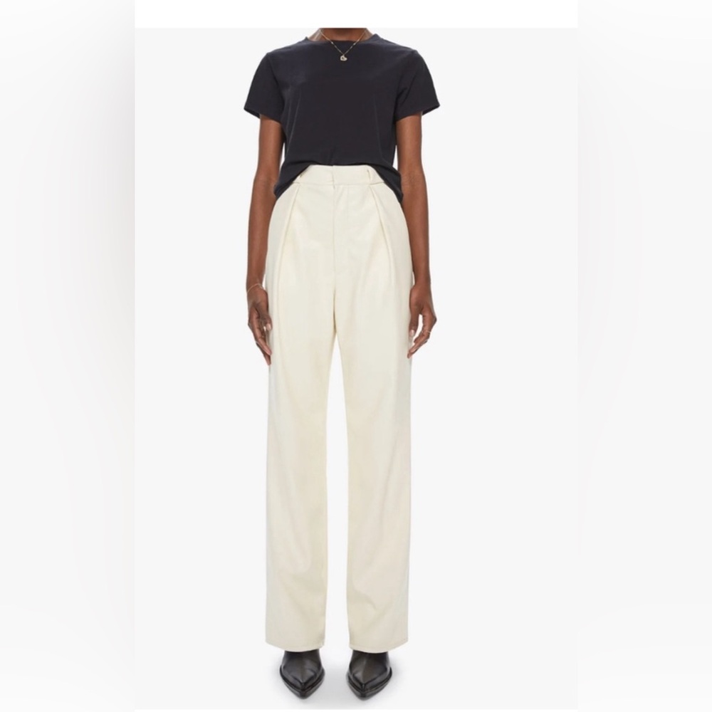 NWOT MOTHER High Waisted Tunnel Vision Pleated Prep Pants.